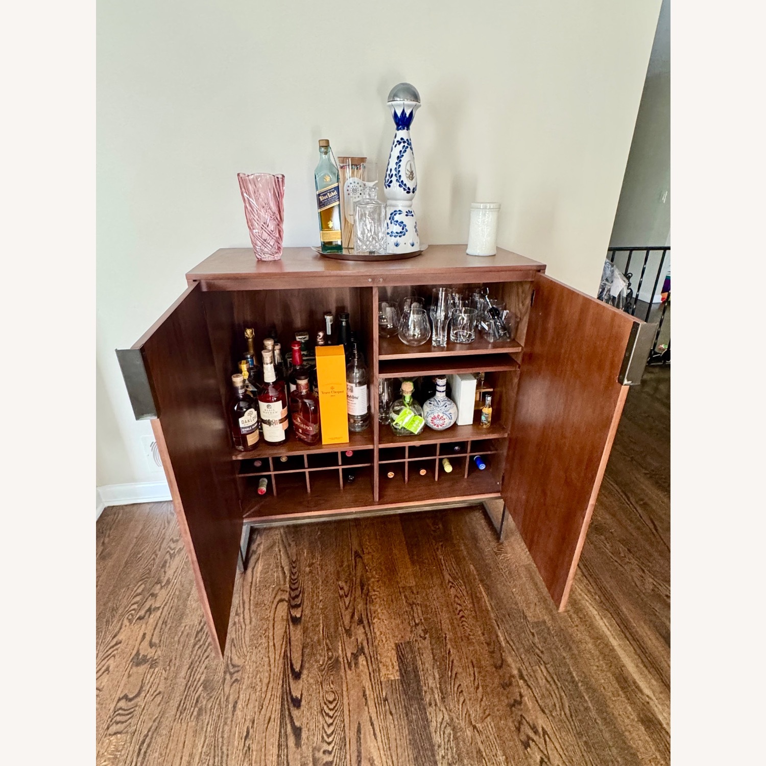 Article Oscuro Dark Brown Wood Bar Cabinet - image-3