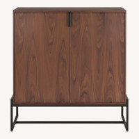 Article Oscuro Dark Brown Wood Bar Cabinet