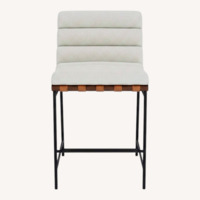 Denver Modern Vail White Boucle Stools