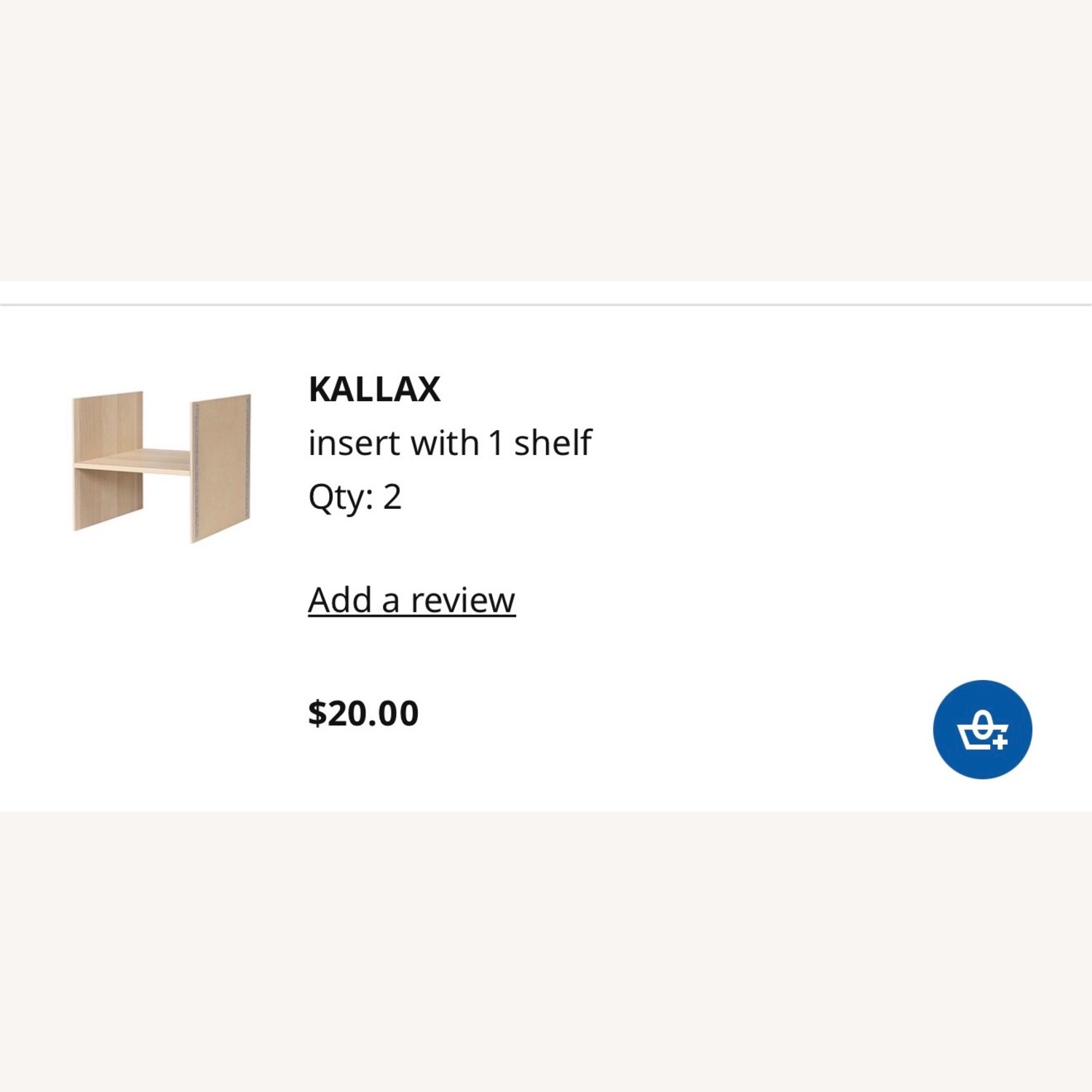 IKEA Kallax Natural Wood Bookcase - image-1