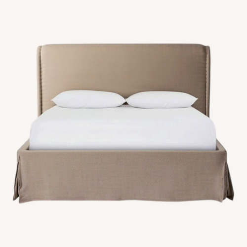 Used Amber Lewis X Four Hands Natural Fabric Queen Bed for sale on AptDeco