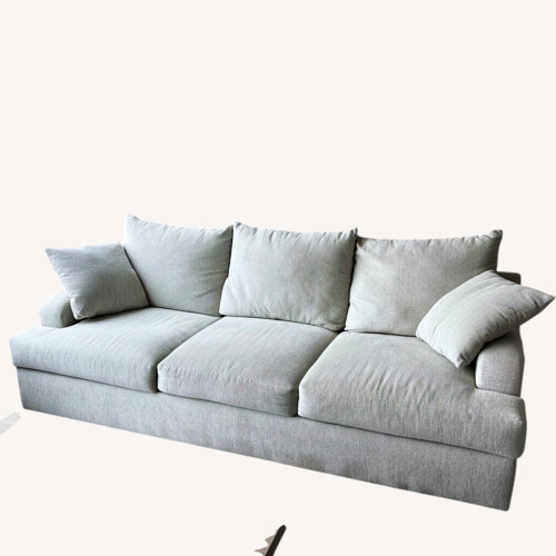 Used White Fabric 2 Seater Sofa for sale on AptDeco
