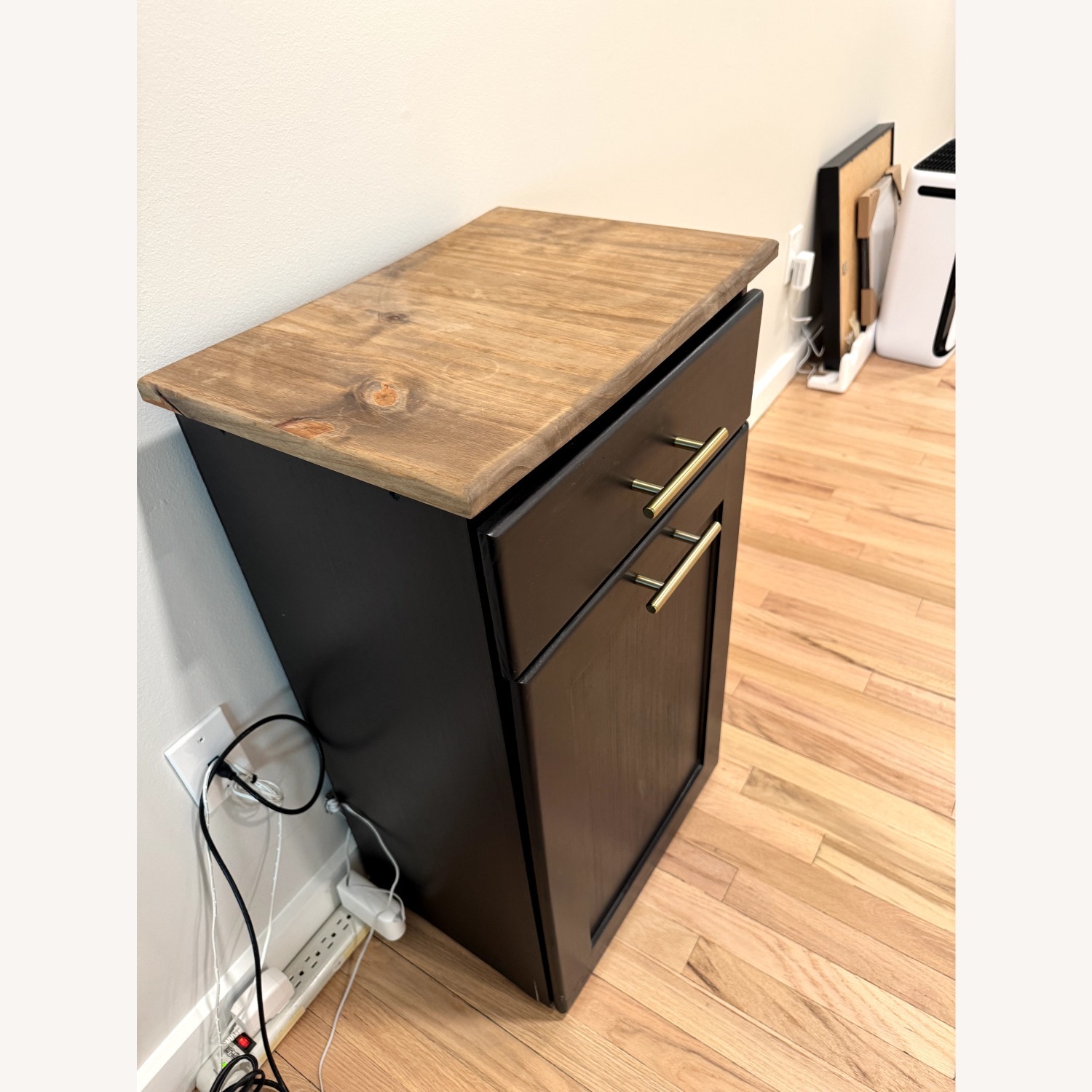 Pull Out Trash Can / Pet Food Storage Cabinet - image-2