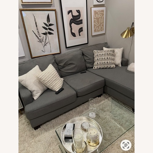 Used Ashley Furniture Hogan Light Gray Chaise Lounge for sale on AptDeco