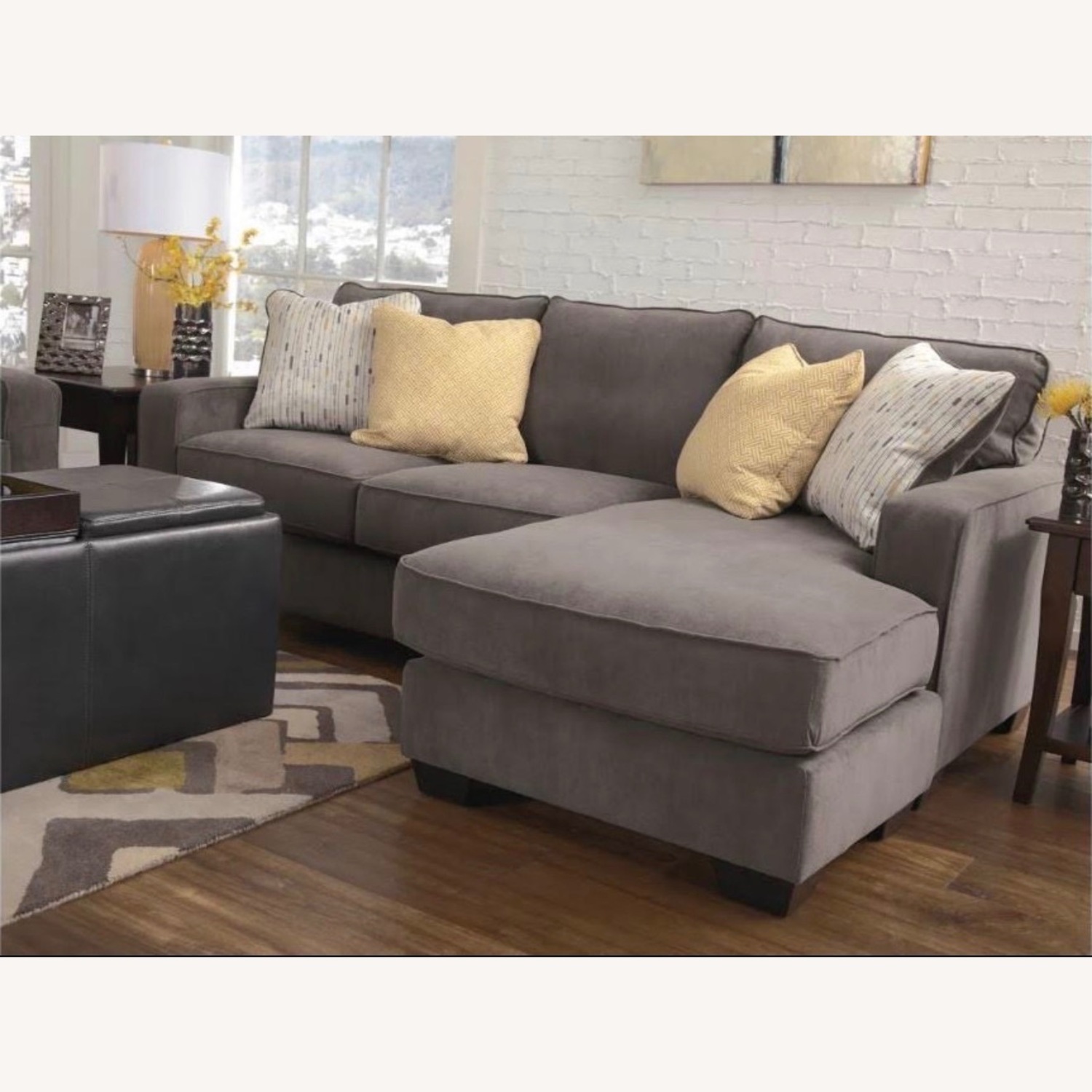 Ashley Furniture Hogan Light Gray Chaise Lounge - image-3