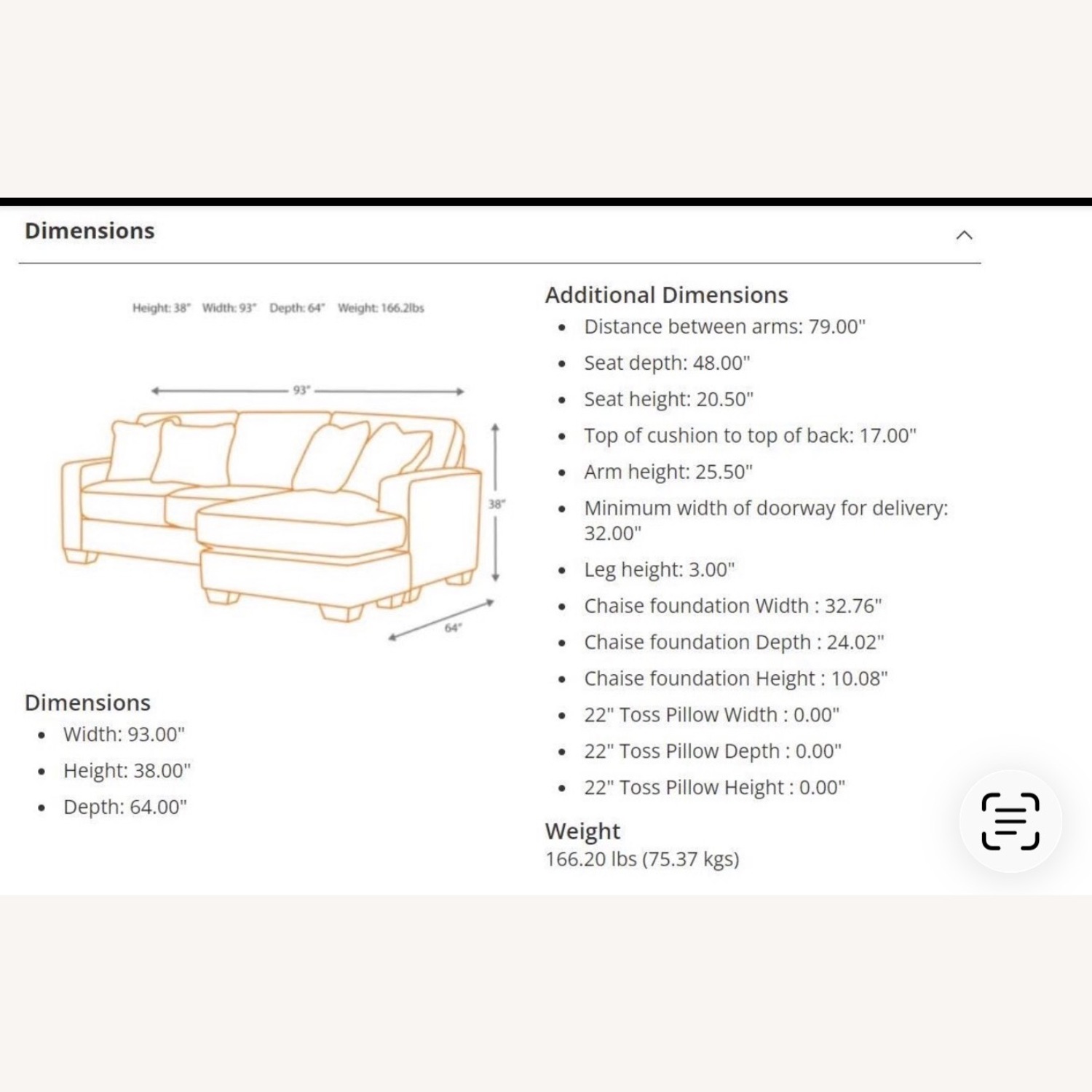 Ashley Furniture Hogan Light Gray Chaise Lounge - image-4
