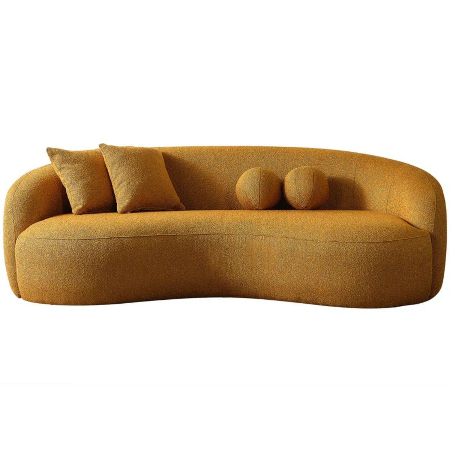 Blair Orange Boucle Sofa - image-4