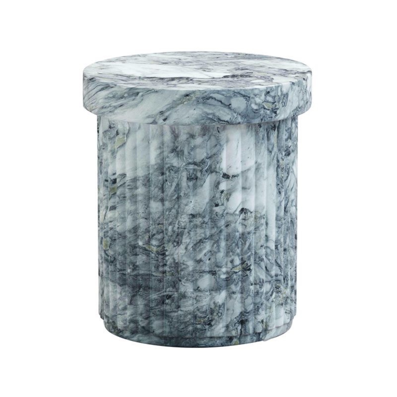 Natural Marble Side Table - image-1