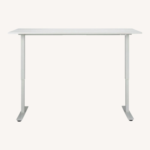 Used IKEA White Trotten Desk for sale on AptDeco