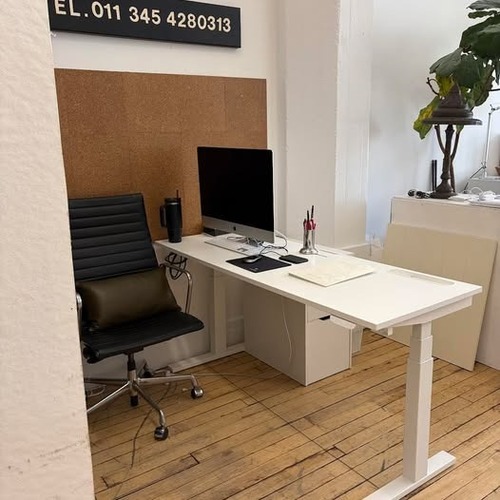 Used IKEA White Trotten Desk for sale on AptDeco