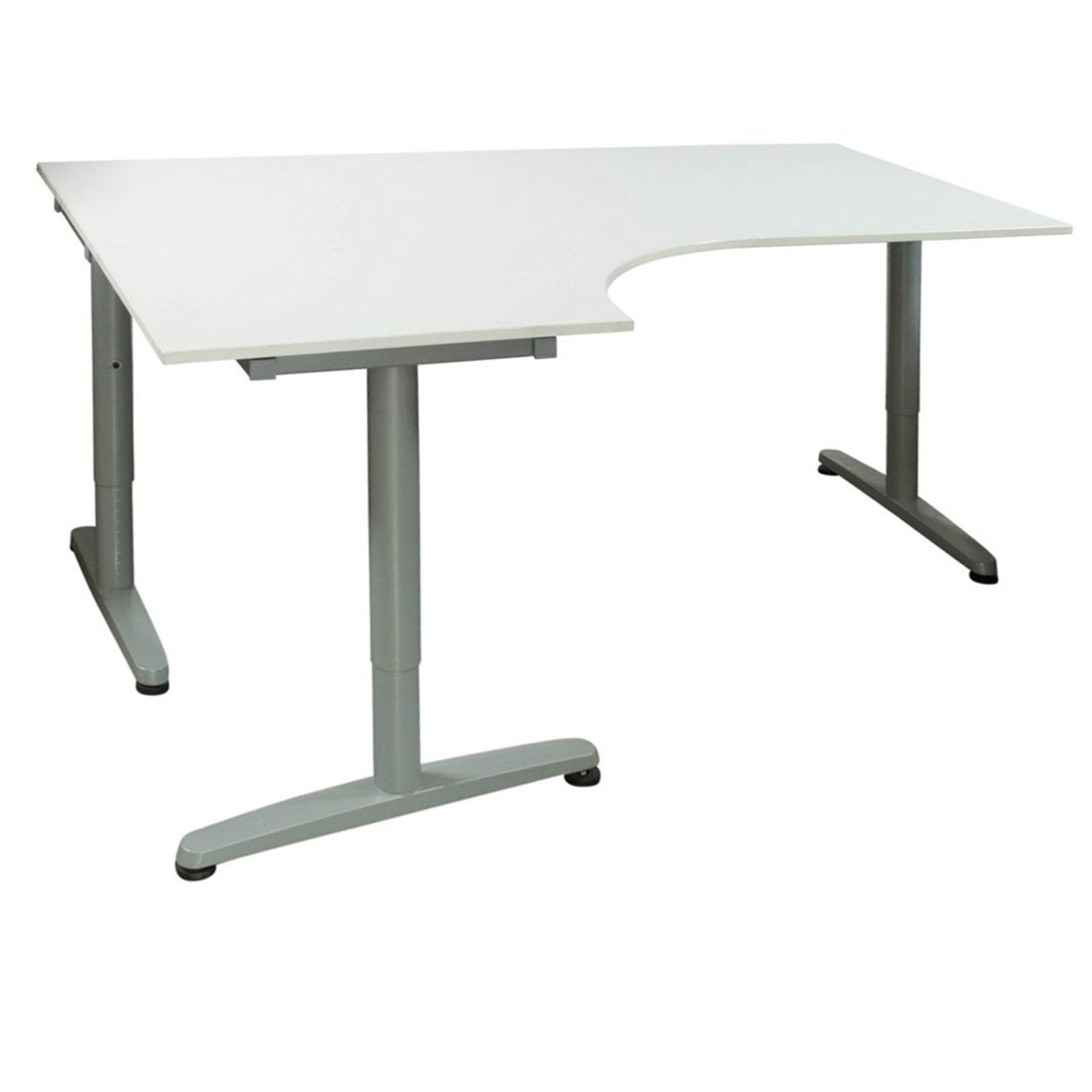 IKEA Galant White Sit/Stand Desk - image-4