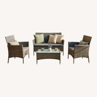 Light Gray Bamboo Patio Furniture