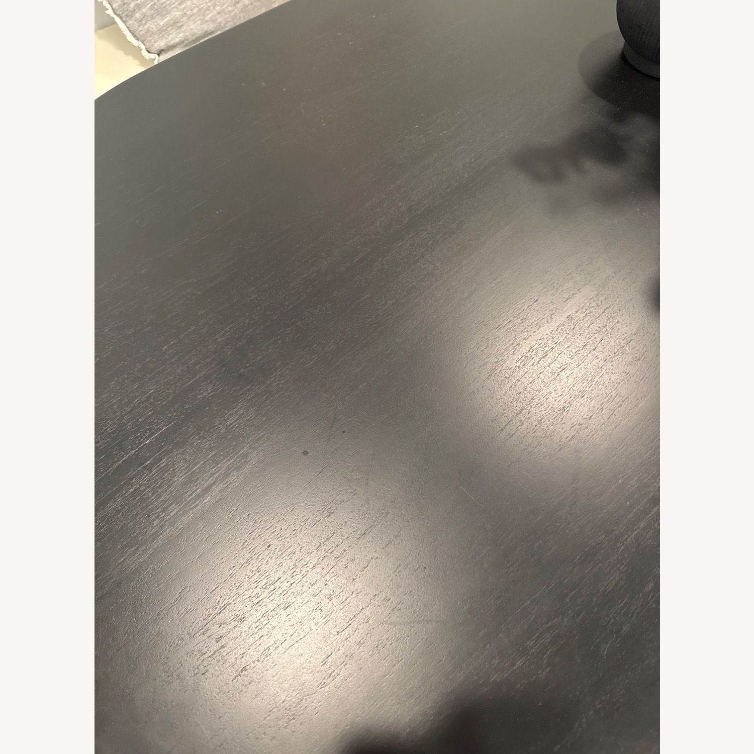 Crate & Barrel Black Acacia Wood Dining Table 94” - image-4