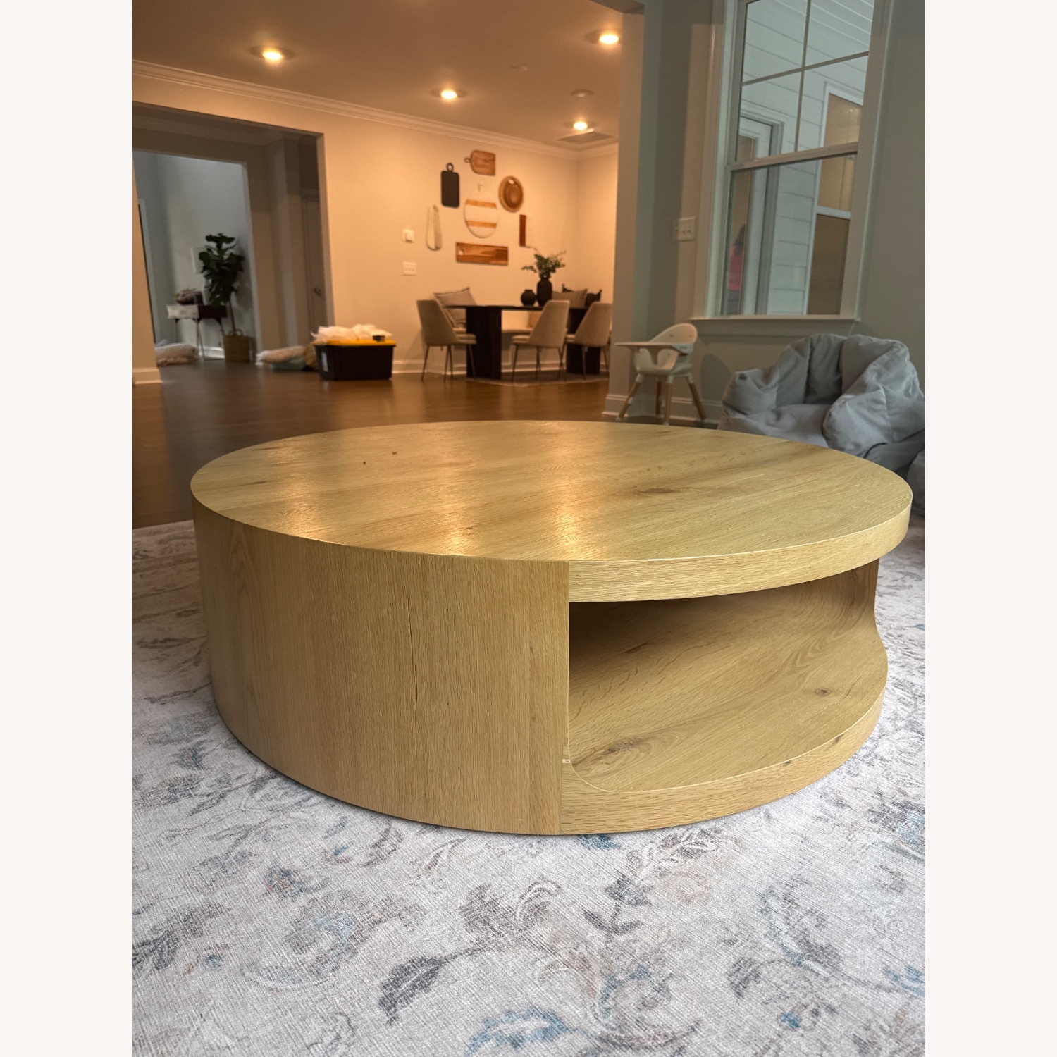 Restoration Hardware Natural Wood Coffee Table - image-2