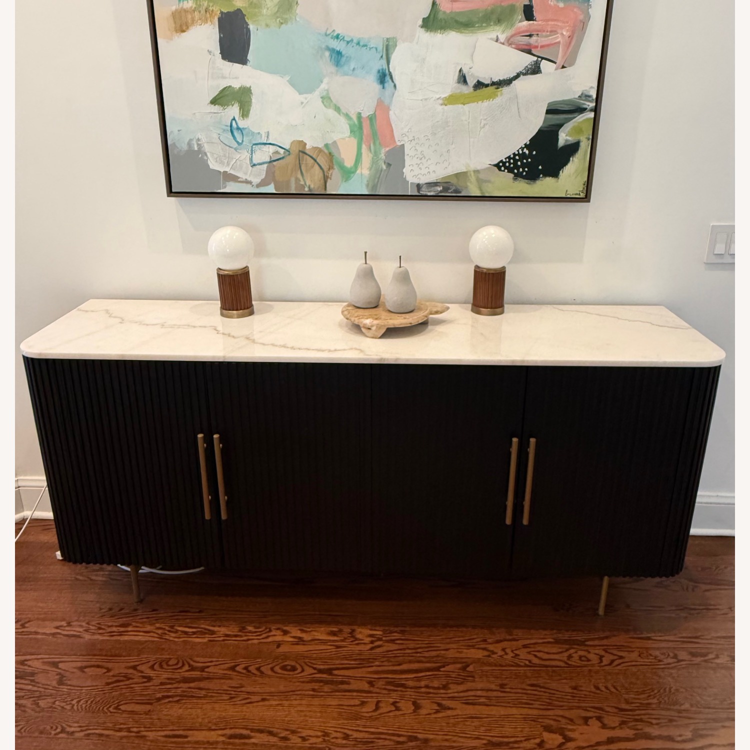 Arhaus Finnley Black Marble Sideboard - image-1