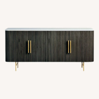 Arhaus Finnley Black Marble Sideboard