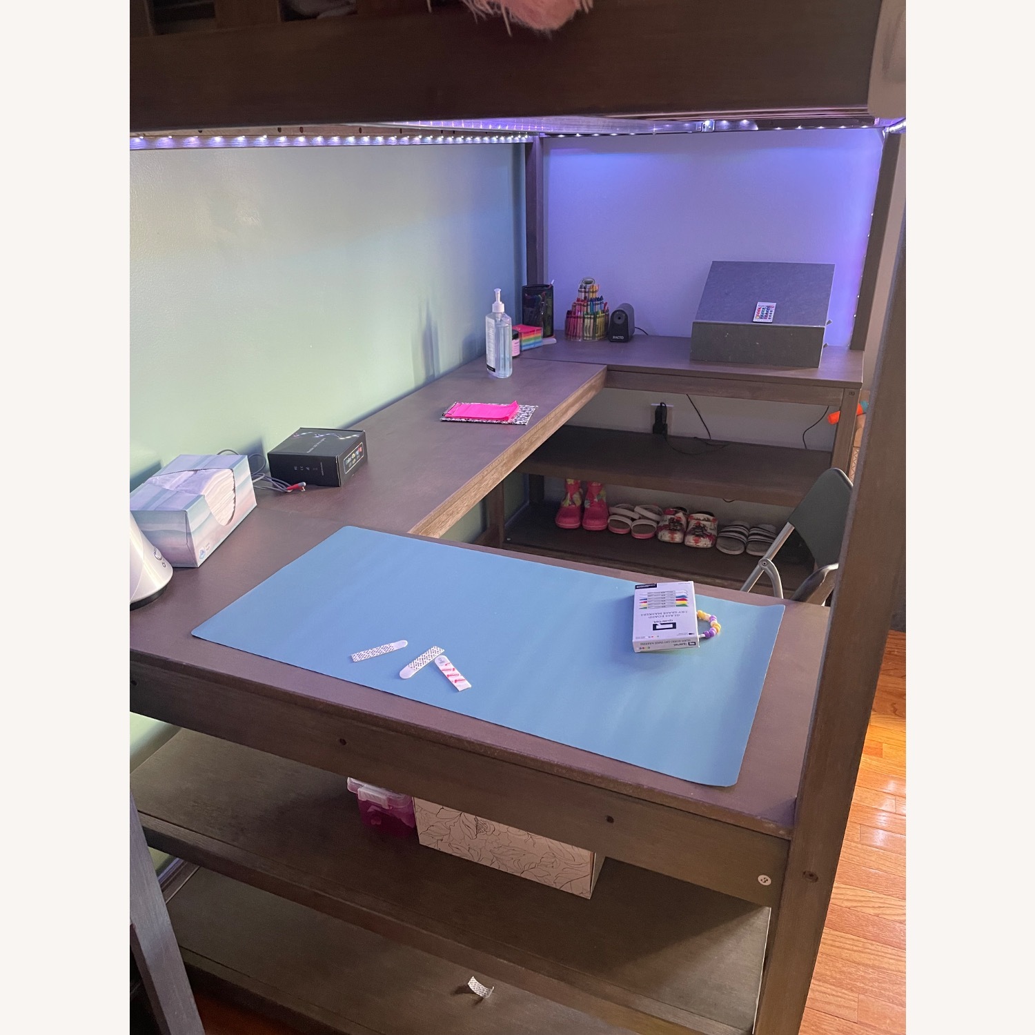 Target Bed with Wraparound Desk - image-2