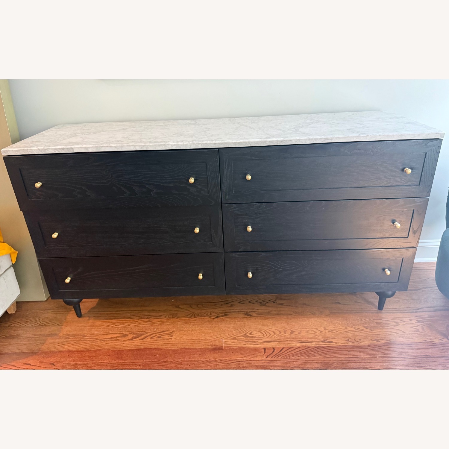 Anthropologie Black Marble Dresser - image-1