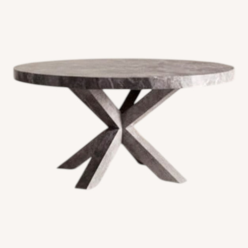 Used Arhaus Dark Gray Wood Dining Table for sale on AptDeco