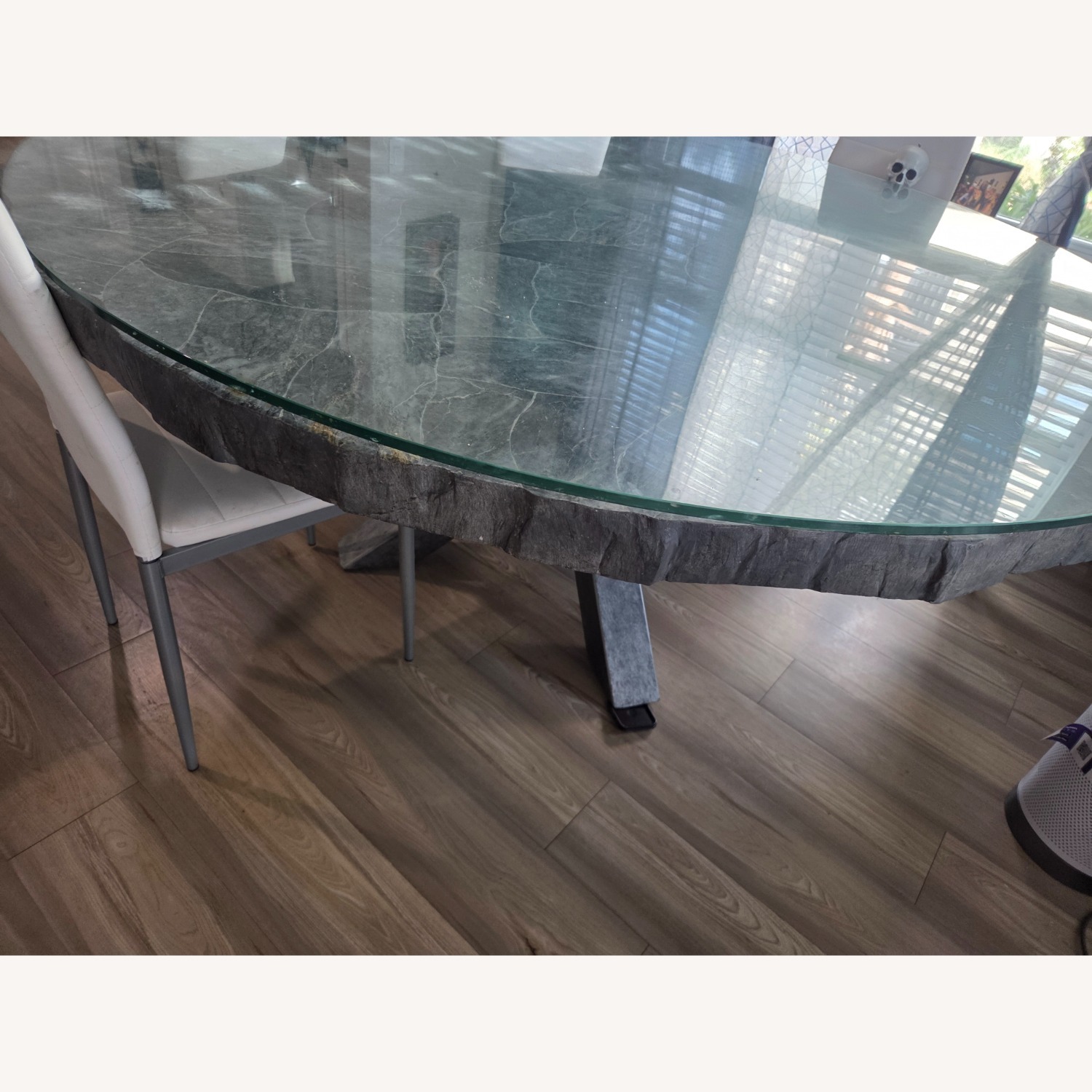 Arhaus Dark Gray Wood Dining Table - image-4