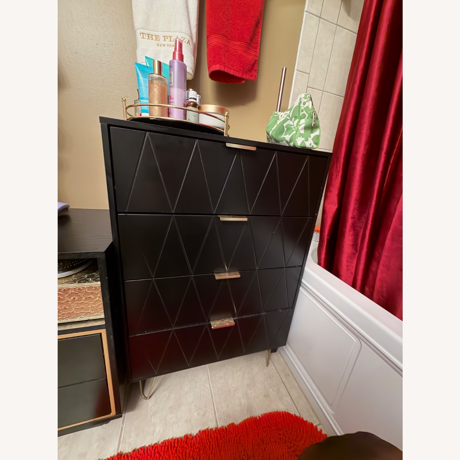 Amazon Black Wood Dresser - image-1