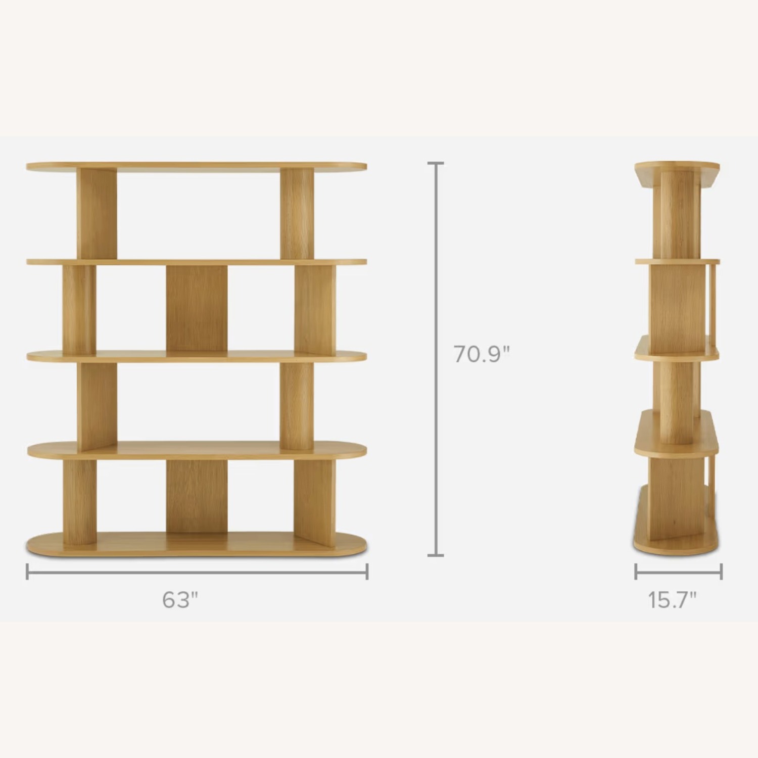 Castlery Posey Shelf Natural Bookcase - image-2