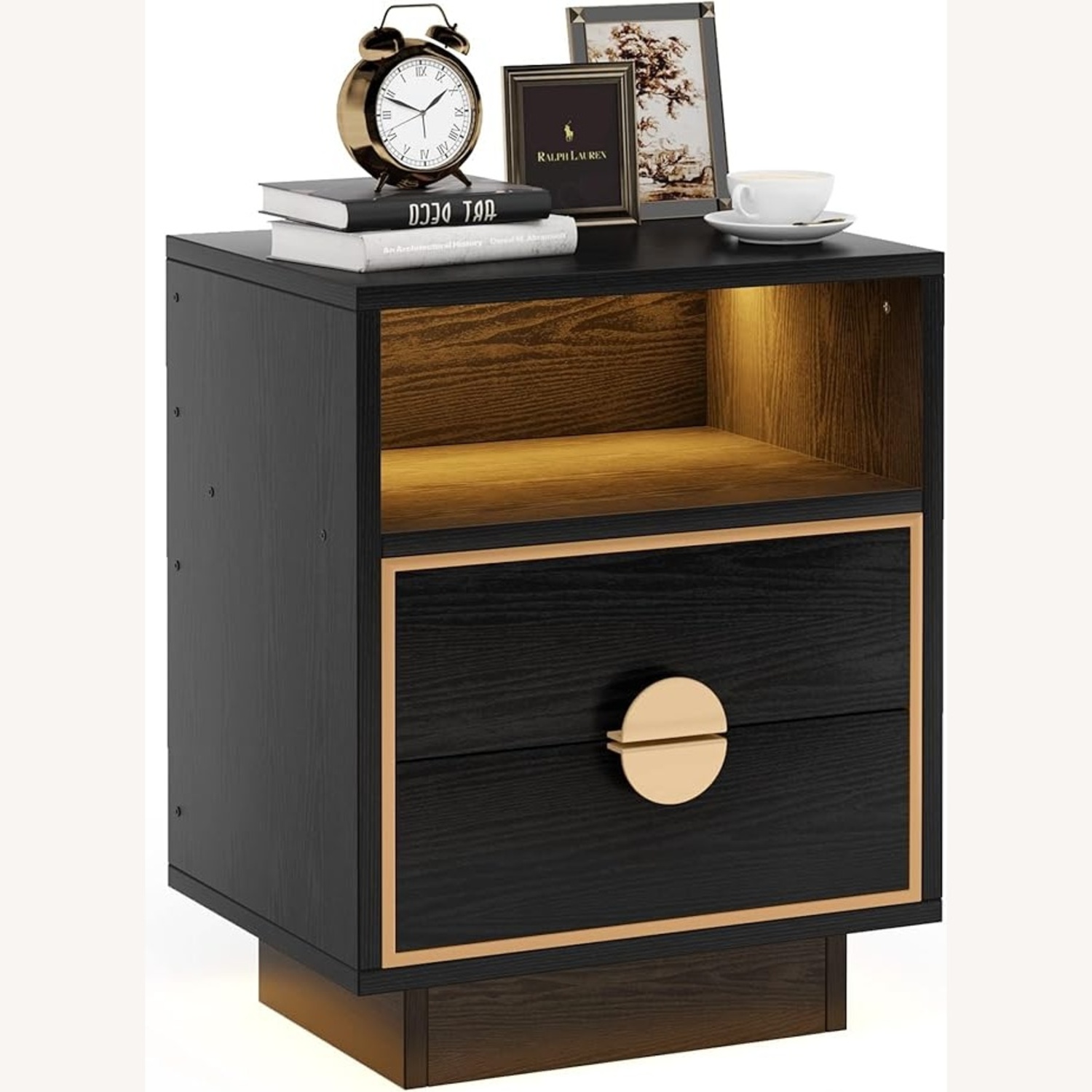 Amazon Black Wood Nightstands - image-4