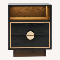 Amazon Black Wood Nightstands