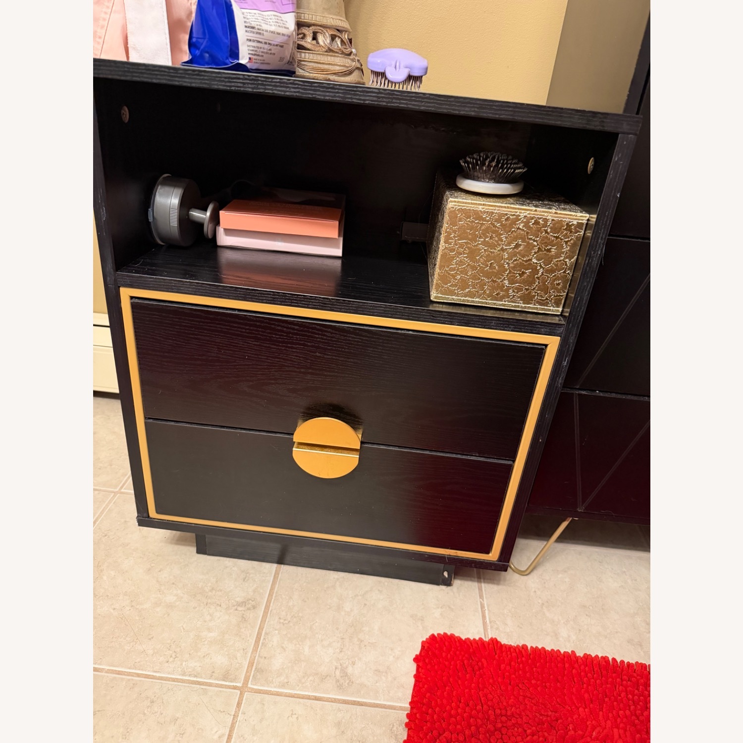 Amazon Black Wood Nightstands - image-3