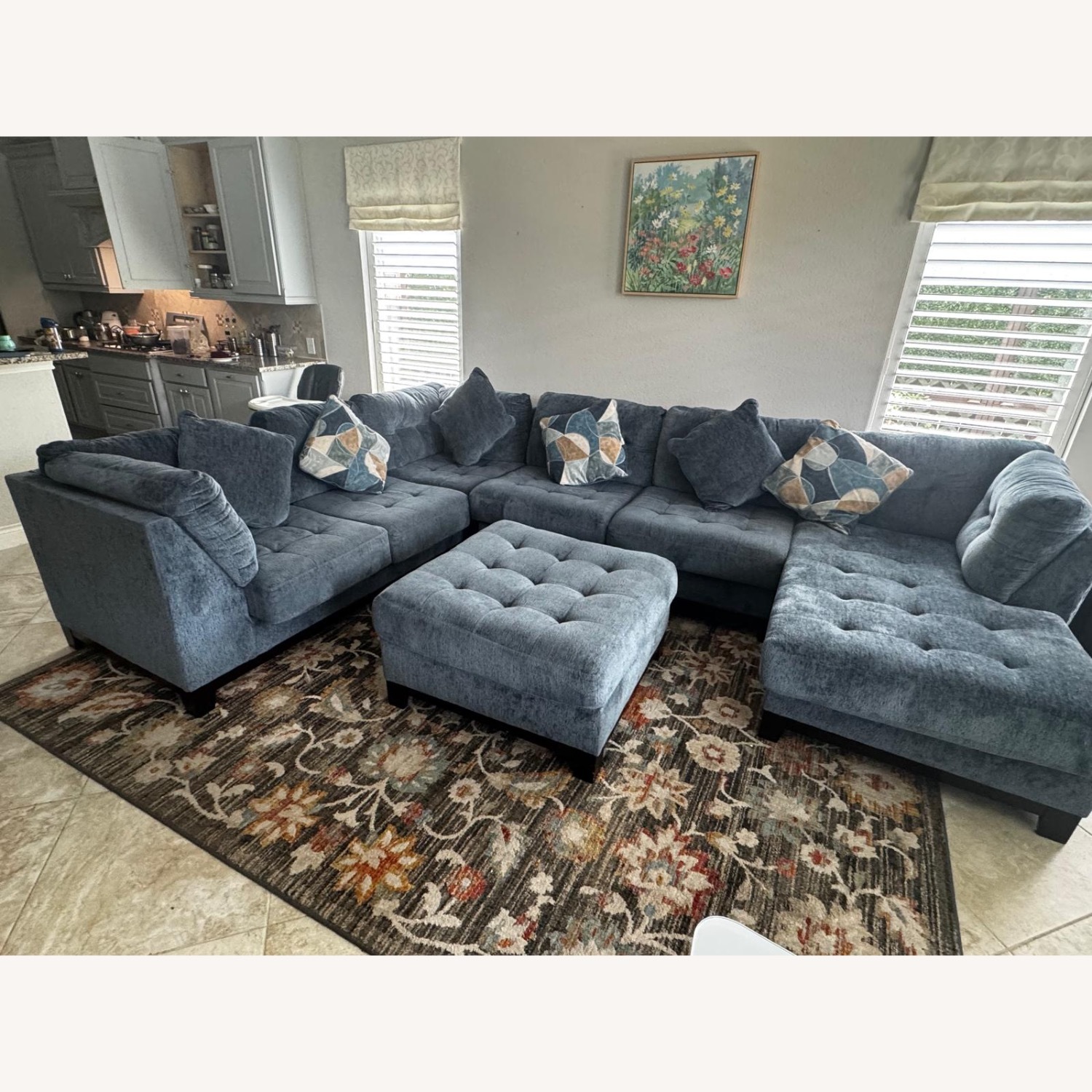 Ashley Furniture Blue 3+ Piece Sectional - image-5