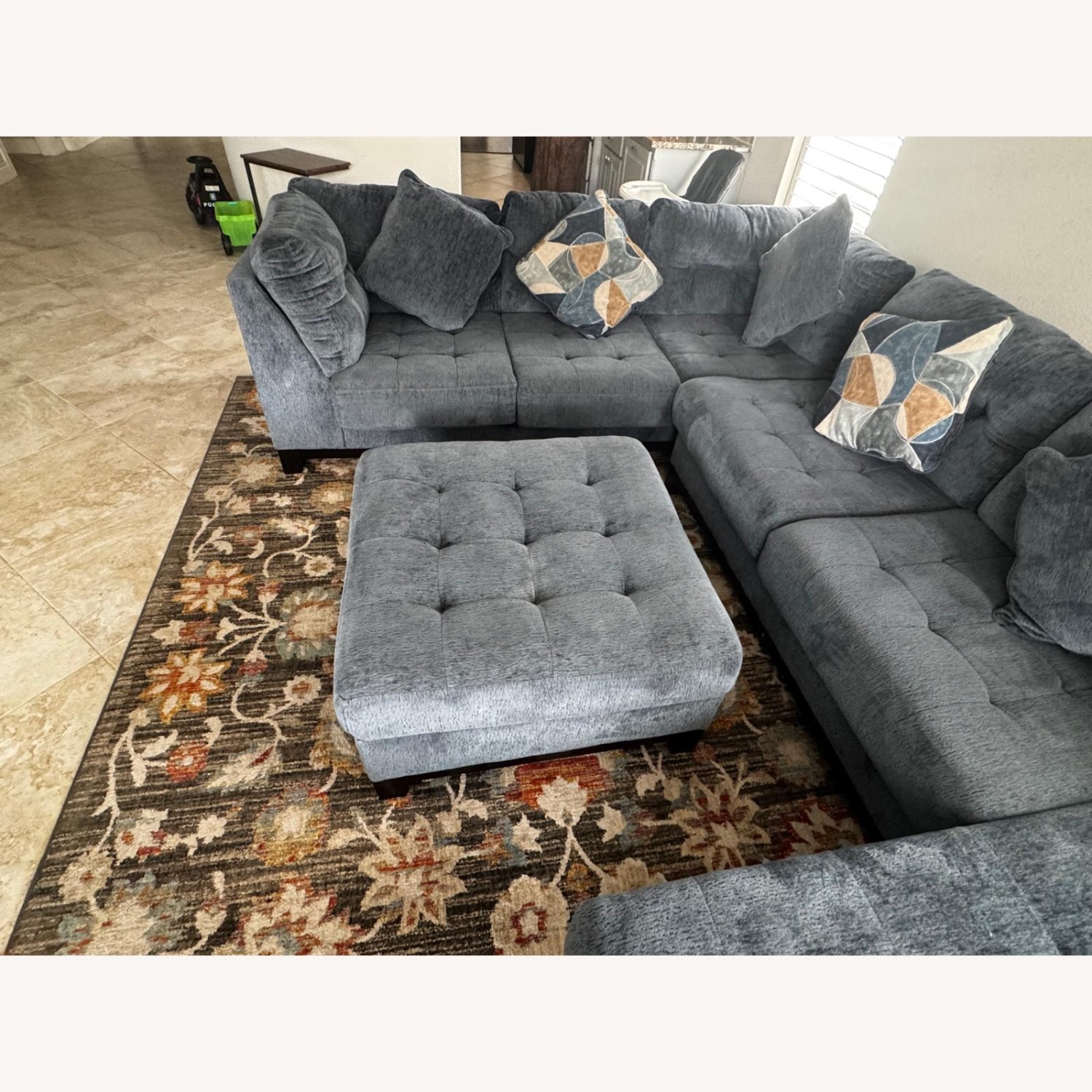 Ashley Furniture Blue 3+ Piece Sectional - image-2