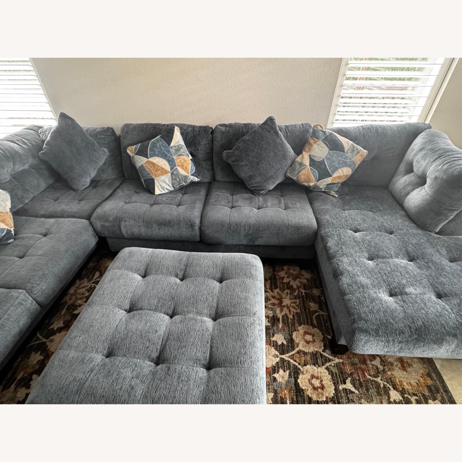 Ashley Furniture Blue 3+ Piece Sectional - image-3