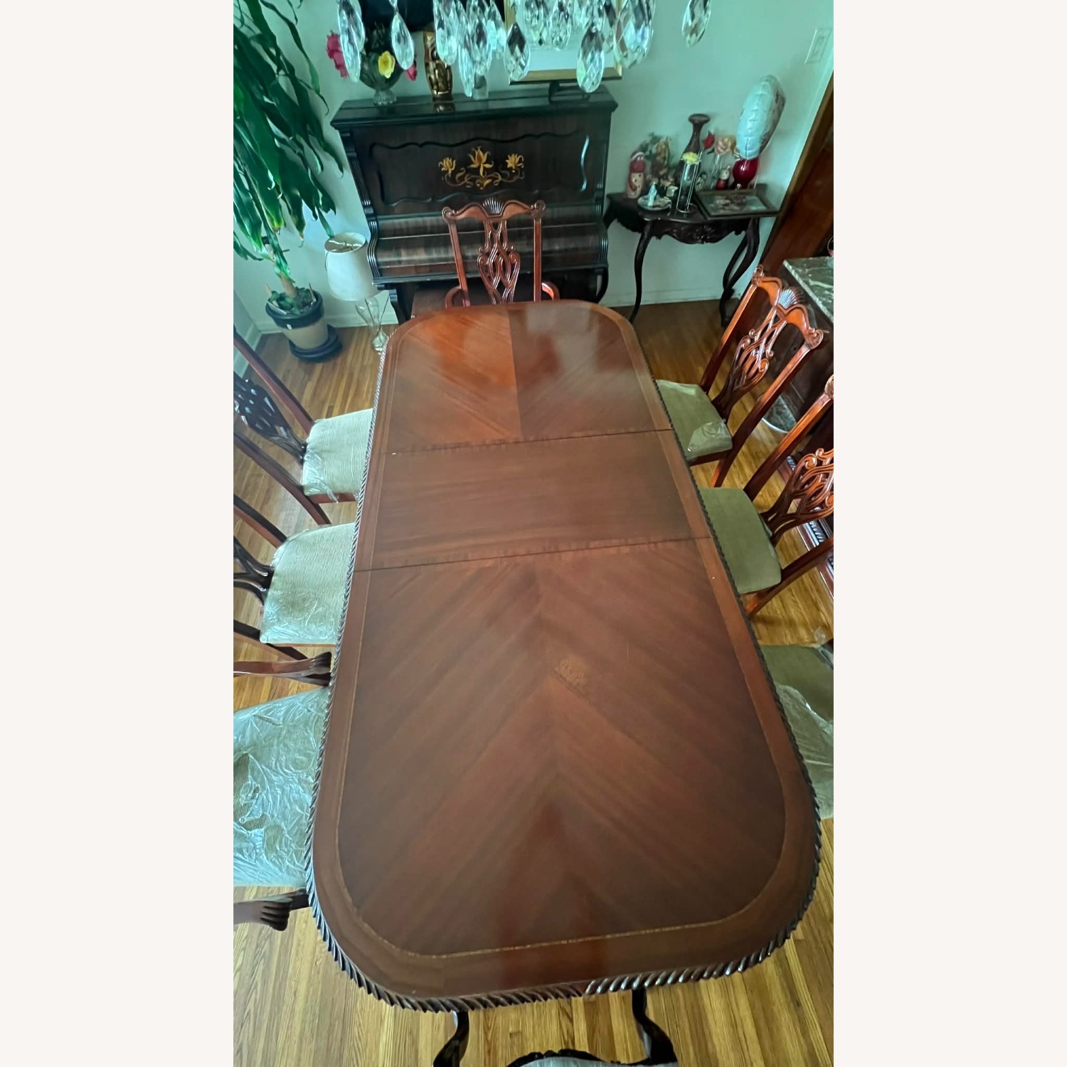 Dark Brown Wood Dining Sets - image-7