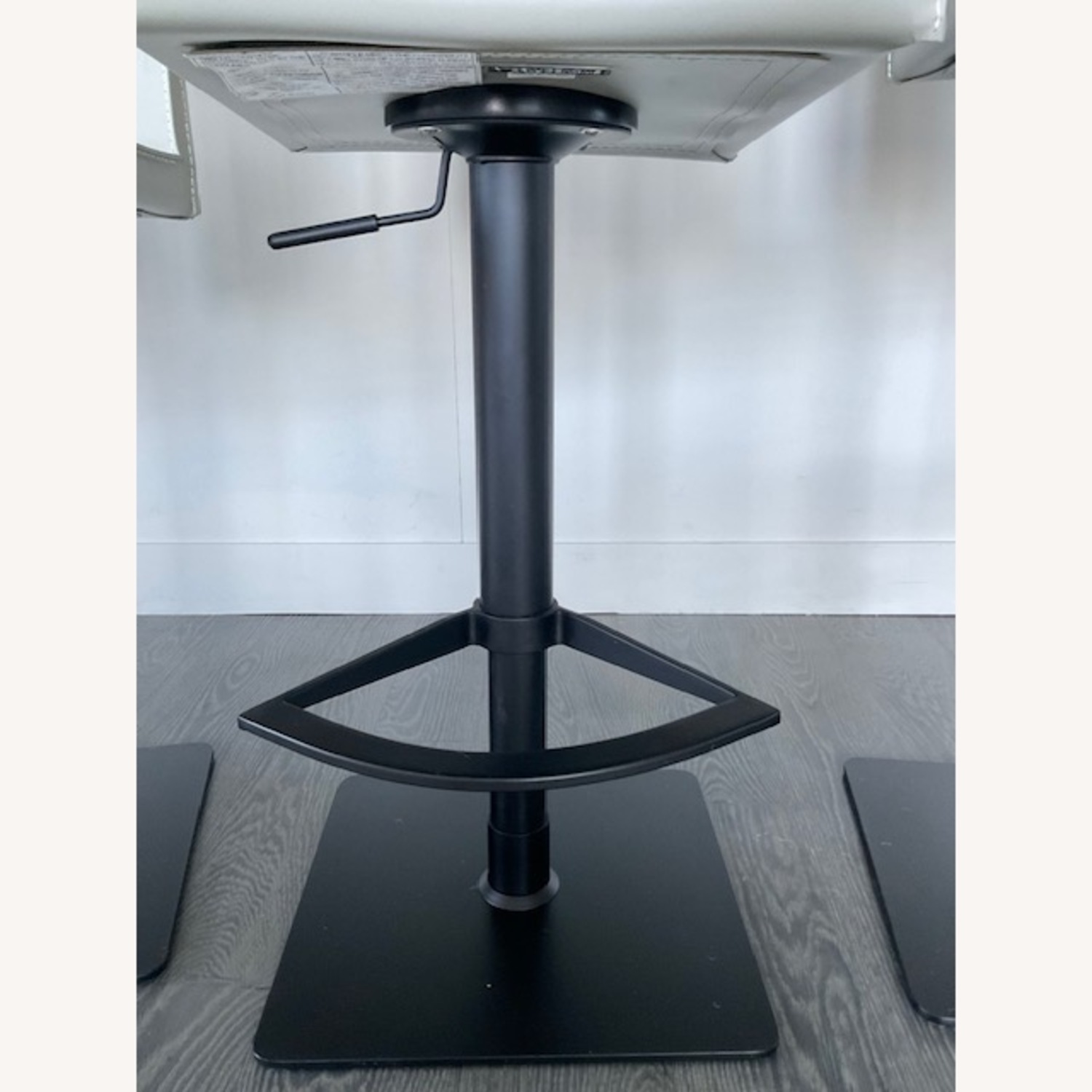 Interlude Home Light Gray Leather Stools - image-3