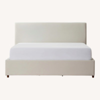Silk And Snow Queen Bed with Storage Draw