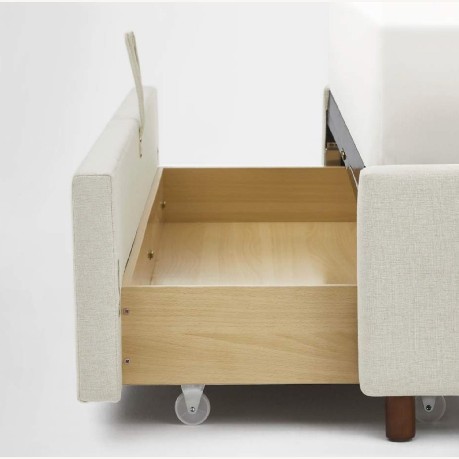 Silk And Snow Queen Bed with Storage Draw - image-3