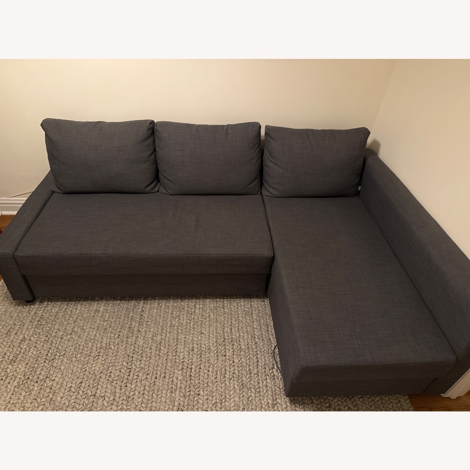 IKEA FRIHETEN Dark Gray 3-seat Sectional - image-2