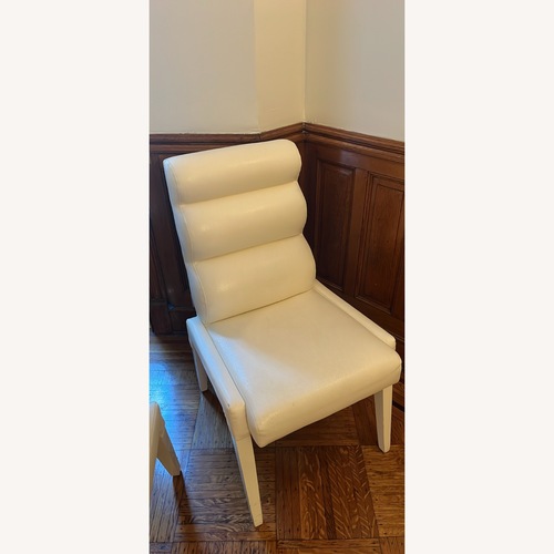Used Marshmallow White Accent Chair for sale on AptDeco
