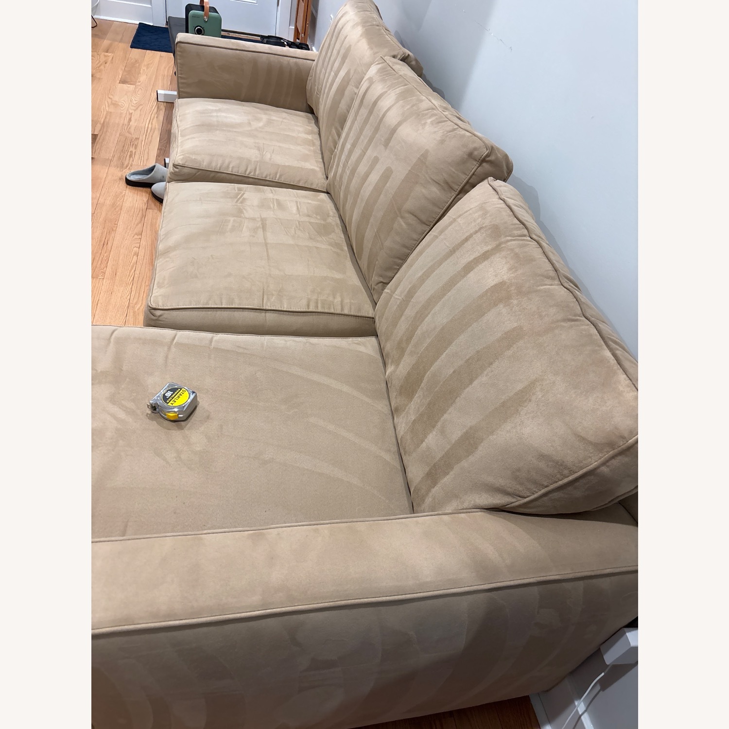 Crate & Barrel Light Brown 2 Piece Sectional - image-3