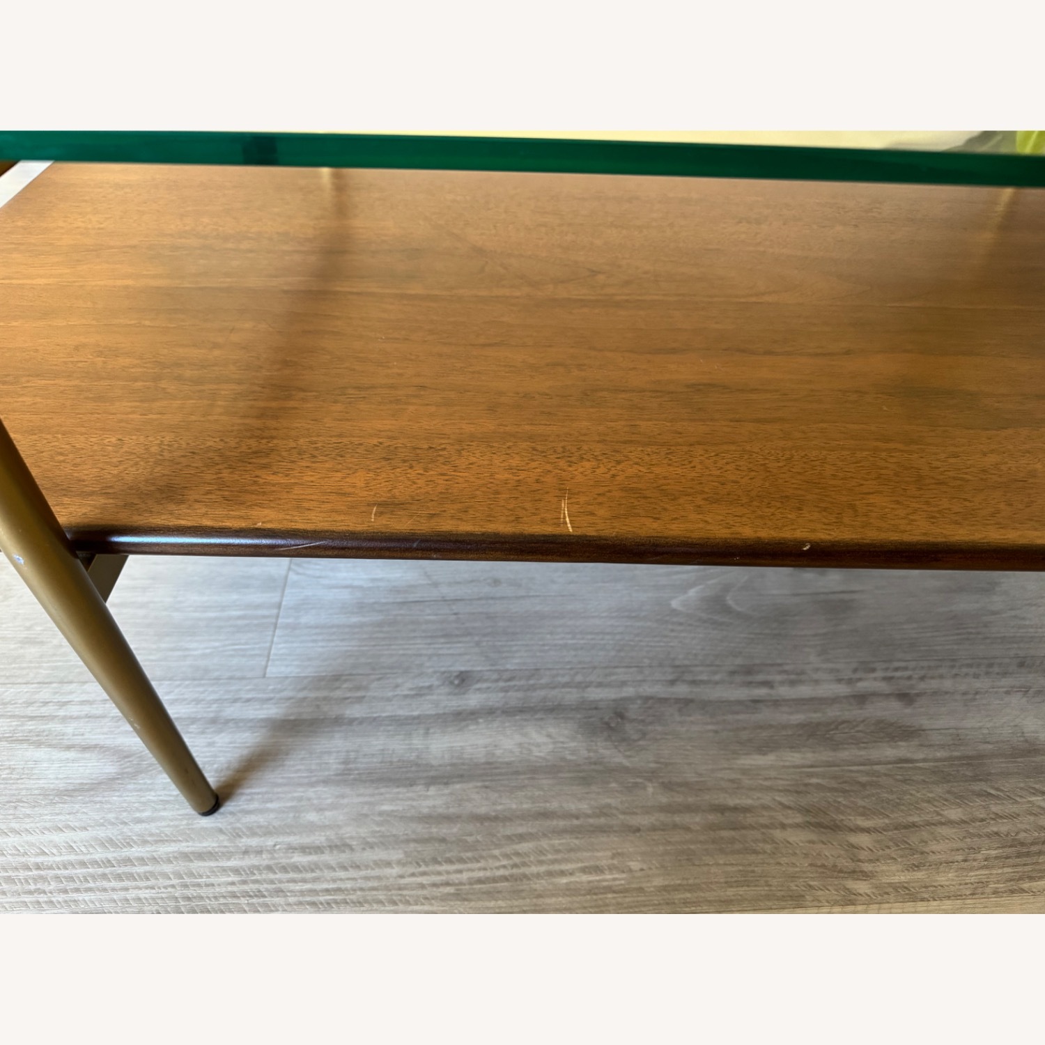 West Elm Dark Brown Wood Coffee Table - image-3