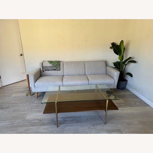 Used West Elm Dark Brown Wood Coffee Table for sale on AptDeco