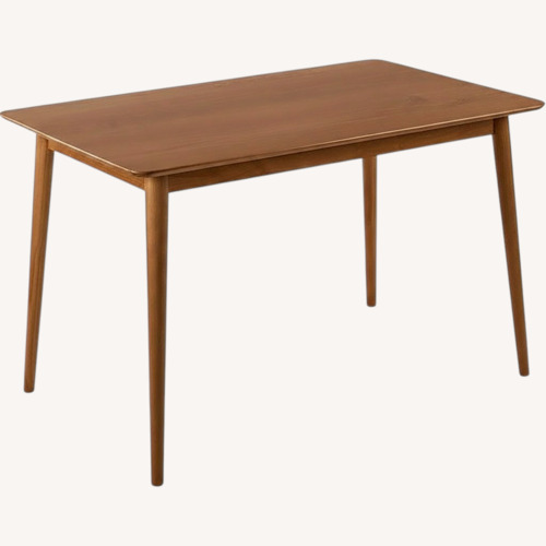 Used Amazon Natural Wood Veneer Dining Table for sale on AptDeco