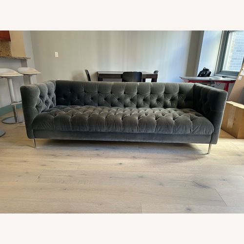 Used Room & Board Dark Gray Microsuede 3+ Seater Sofa for sale on AptDeco