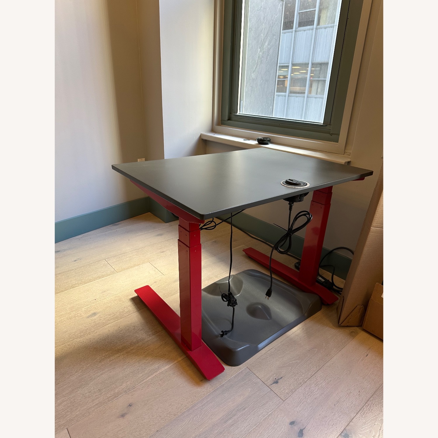 Herman Miller Jarvis Light Gray Desk - image-1