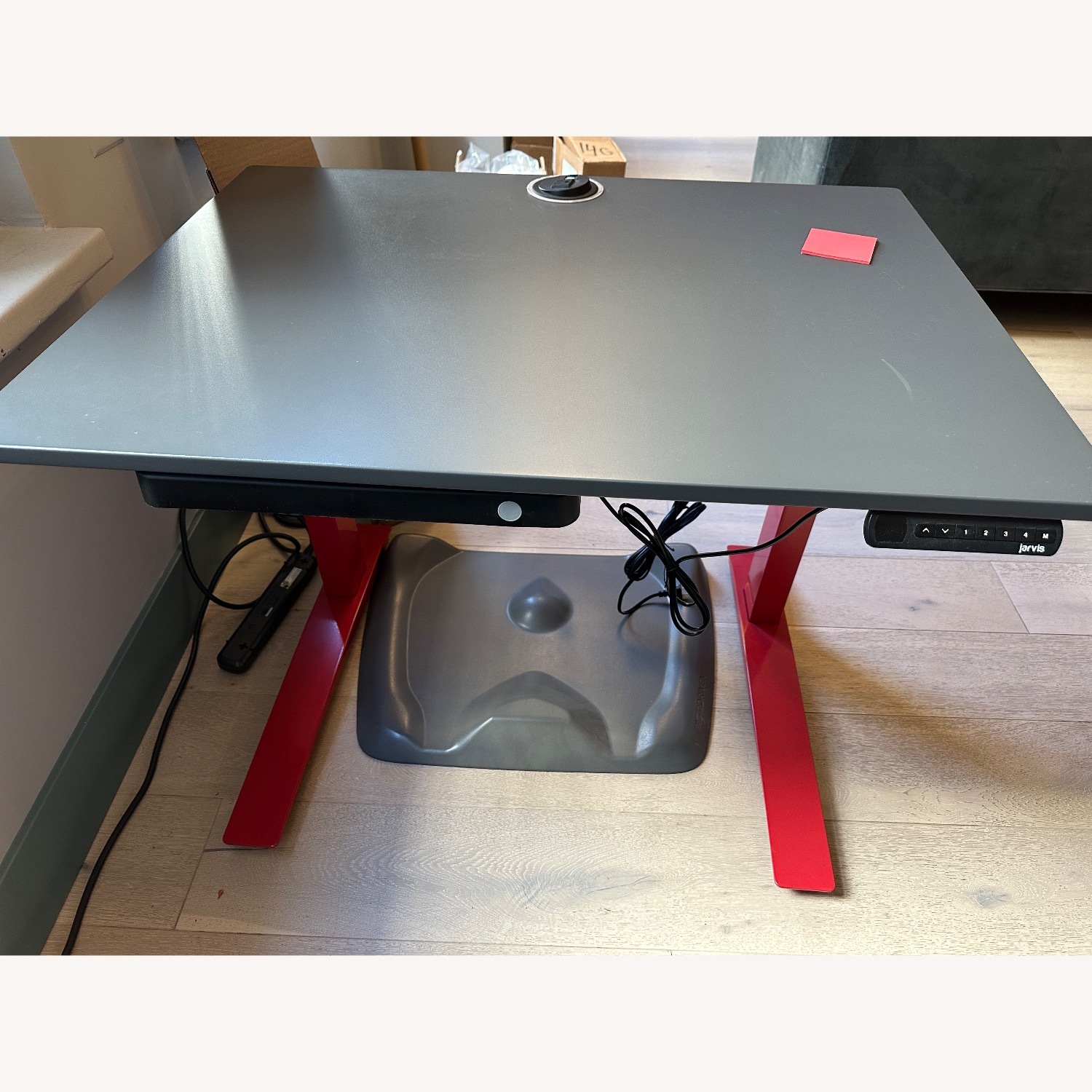Herman Miller Jarvis Light Gray Desk - image-4