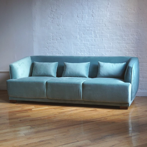 Used Green Velvet 3+ Seater Sofa for sale on AptDeco