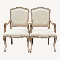 Restoration Hardware Weathered Oak Armchair
