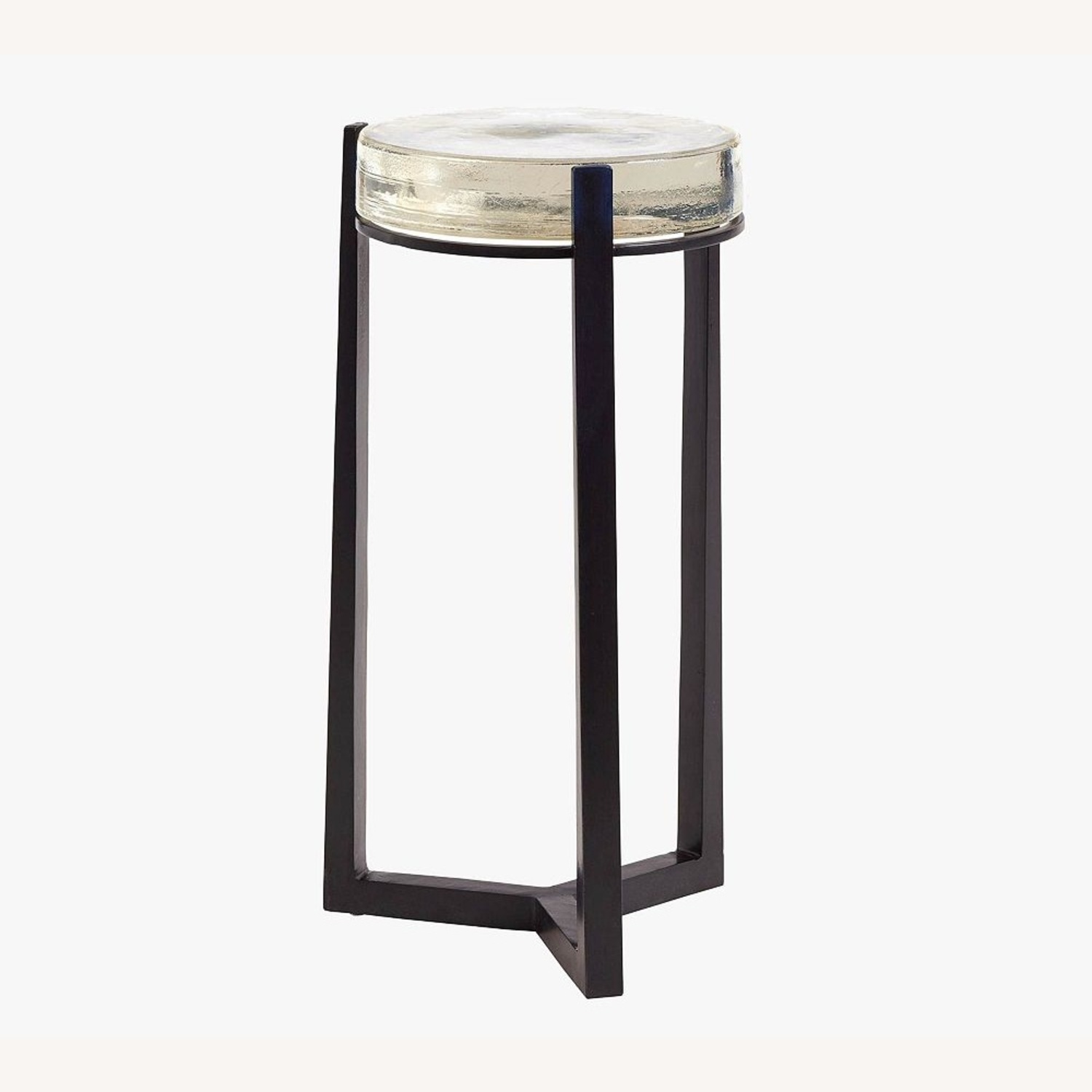 Pottery Barn White and Black Cori Accent Table - image-4