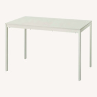 IKEA Tonstad Extendable White Table