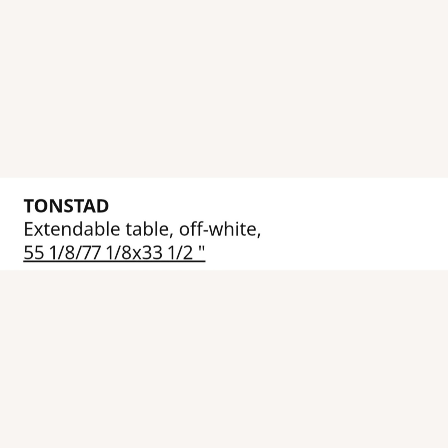 IKEA Tonstad Extendable White Table - image-3